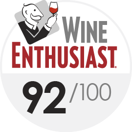 92/100 Wine Enthusiast 92/100 Wine Enthusiast