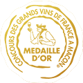 Médaille d'or Concours des Grands Vins de France à Mâcon 2025 Médaille d'or Concours des Grands Vins de France à Mâcon 2025