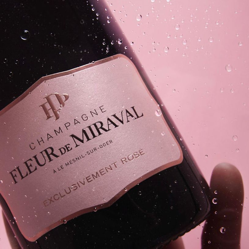 Champagne fleur de miraval, champagne rosé, édition limitée, brad pitt, angelina jolie