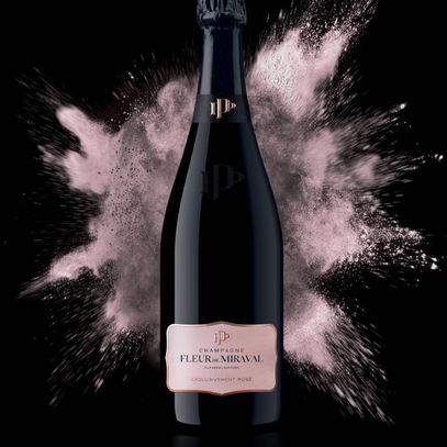 Champagne rosé fleur de miraval, brad pitt, angelina jolie