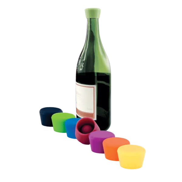 2 Bouchons à Vin Couleur - Silicone Wine Stopper - 109-503-00 - Pulltex