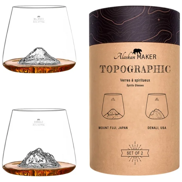 2 Verres spiritueux - Fuji & Denali - Alaskan Maker