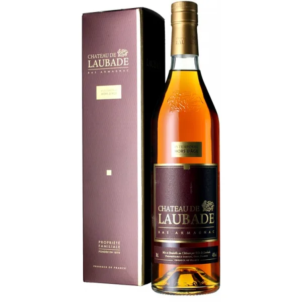 Armagnac - Château de Laubade - Intemporel Hors D'âge 12 Ans - Étui