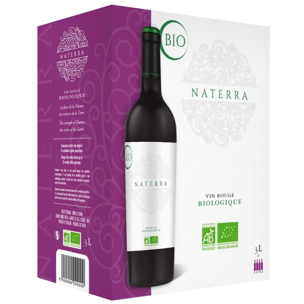 BIB 3L - Rouge Bio Naterra 2025