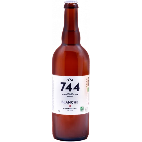 Bière blanche 75cl - Brasserie 744