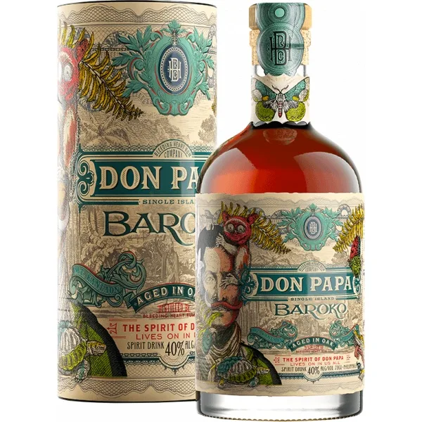 Boisson à base de rhum - Don Papa Baroko - En étui