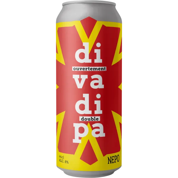 Canette - Bière Double IPA Diva - Brasserie NEPO - 44 cl
