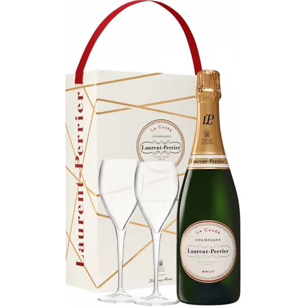 Champagne Laurent Perrier - La Cuvée - Coffret 2 Flûtes