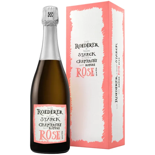 Champagne Louis Roederer - Brut Nature Rosé 2015 - Édition Limitée Philippe Starck - en étui