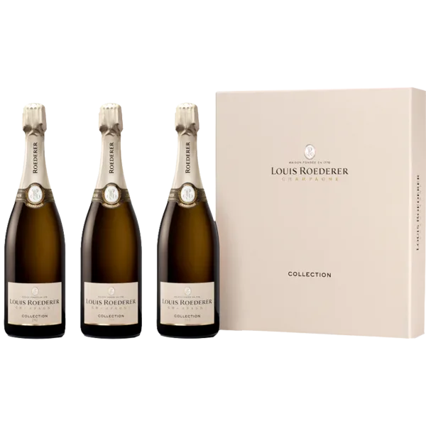 Champagne Louis Roederer -  Collection Trilogie 242, 243, 244 - Coffret