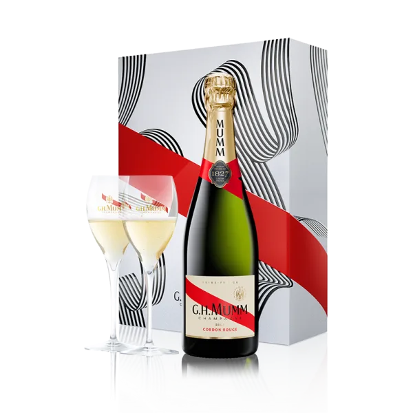Champagne Mumm Cordon Rouge - Coffret 2 Flûtes
