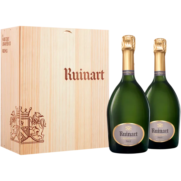 Champagne R de Ruinart Brut - Coffret Duo