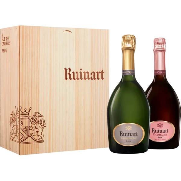 Champagne Ruinart - Coffret Duo - Brut + Rosé