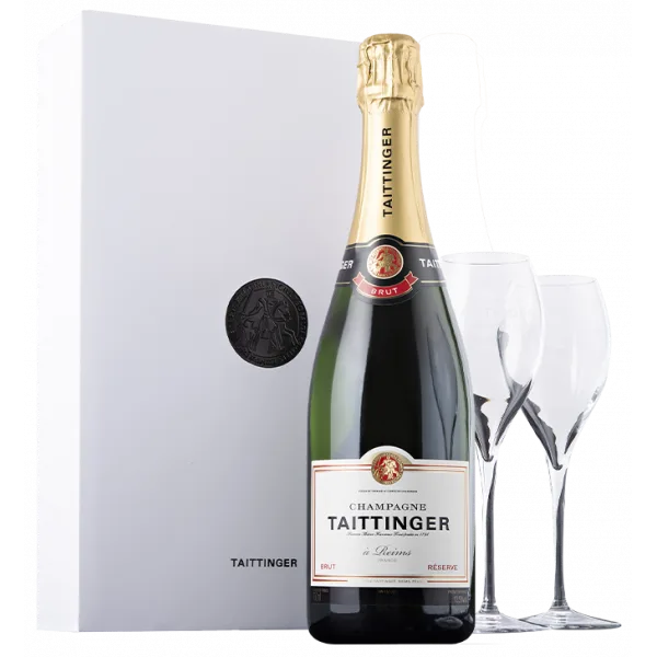 Champagne Taittinger - Prestige - Coffret 2 Flutes