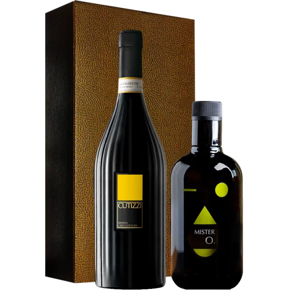 Coffret Huile d'olive + Vin - Feudi di San Gregorio