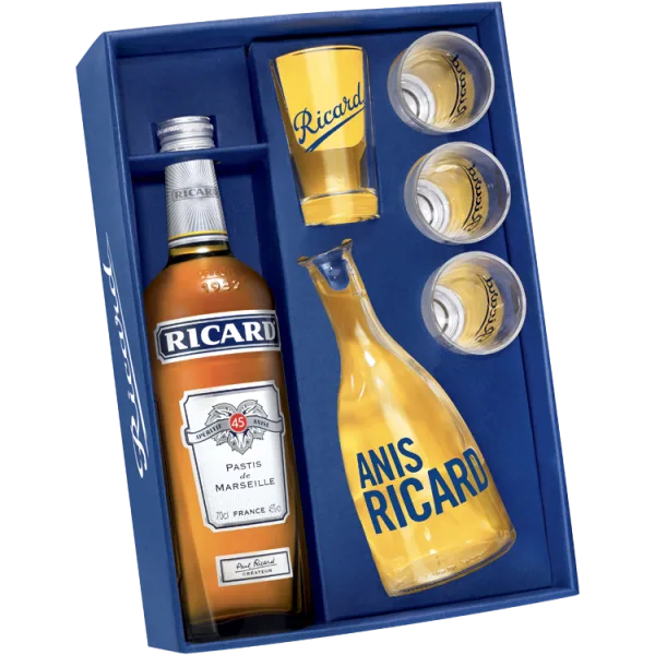 Coffret Ricard Années 50 - Édition Spéciale + 1 Carafe & 4 Verres