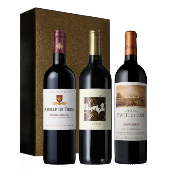 Coffret Trio - 90+/100 Parker 100% Bordeaux