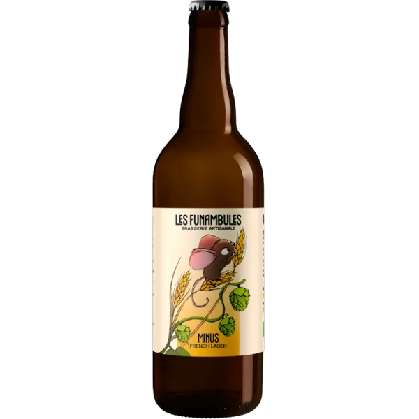 French lager Minus 75cl - Brasserie Les Funambules