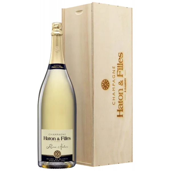 Jéroboam - Champagne Haton & Filles - Cuvée Rene Haton - Blanc de Blancs 1er Cru - Caisse Bois