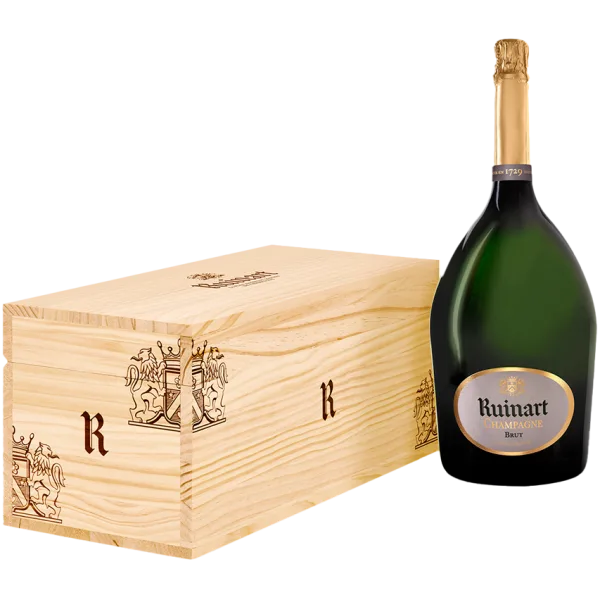 Jéroboam Champagne R de Ruinart Brut - Caisse Bois