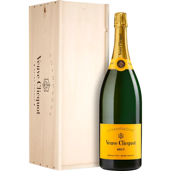 Jéroboam - Champagne Veuve Clicquot - Brut Carte Jaune - Caisse Bois