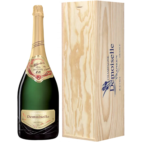 Jéroboam - Champagne Vranken Demoiselle EO - Brut Tête de Cuvée - Caisse Bois