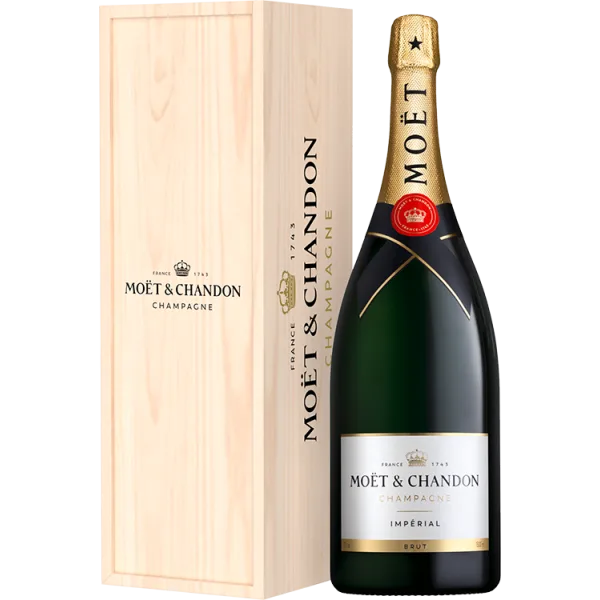 Magnum - Champagne Moët & Chandon - Brut Impérial - Caisse Bois
