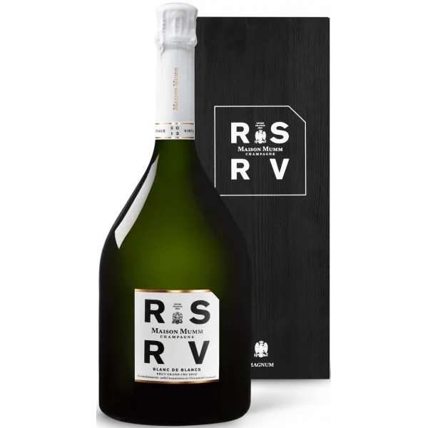 Magnum - Champagne Mumm - Cuvée Rsrv Grand Cru - Blanc de Blancs 2013 - Caisse Bois