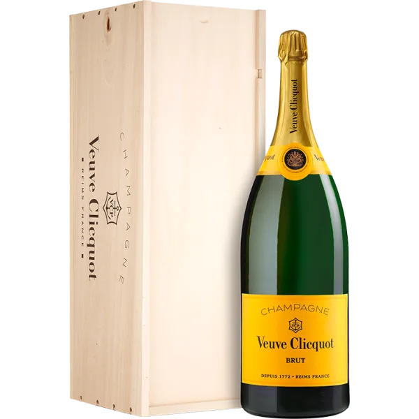 Mathusalem - Champagne Veuve Clicquot - Brut Carte Jaune - Caisse Bois