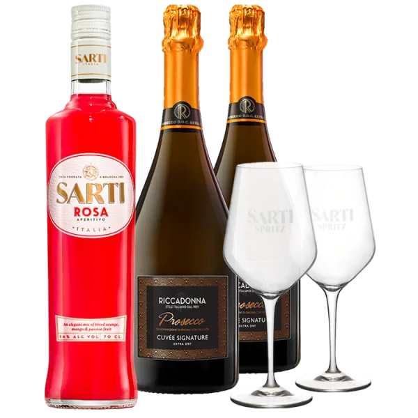 Pack 1 Sarti + 2 Prosecco Ricadonna + 2 Verres Offerts