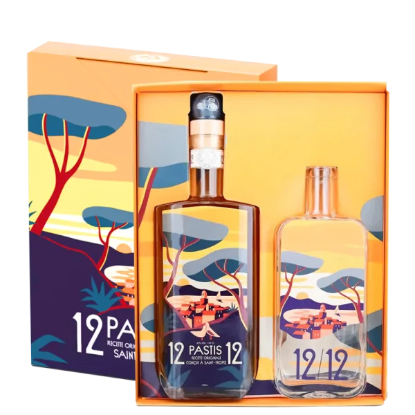 Pastis 12/12 de Saint Tropez - Coffret Sunset + Carafe