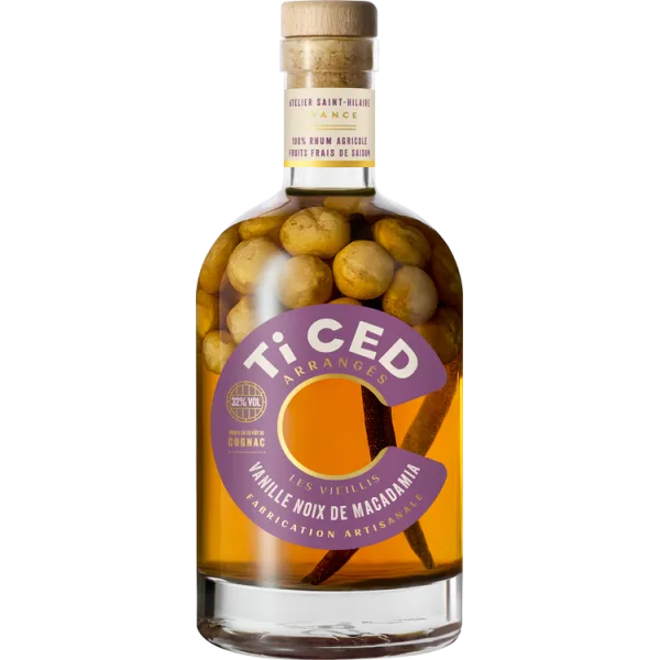 Rhum arrangé - Ti Ced - Vanille Noix de Macadamia