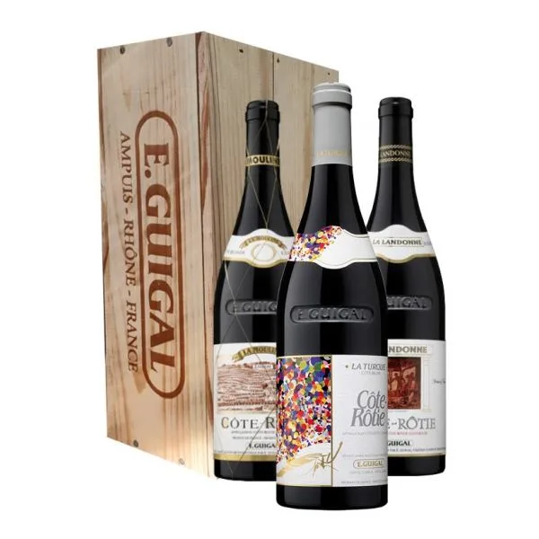 Trilogie Guigal - La Landonne - La Turque - La Mouline 2021 - Caisse Bois - E. Guigal