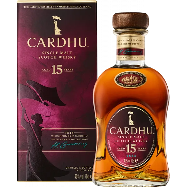 Whisky Cardhu Single Malt 15 Ans - Étui