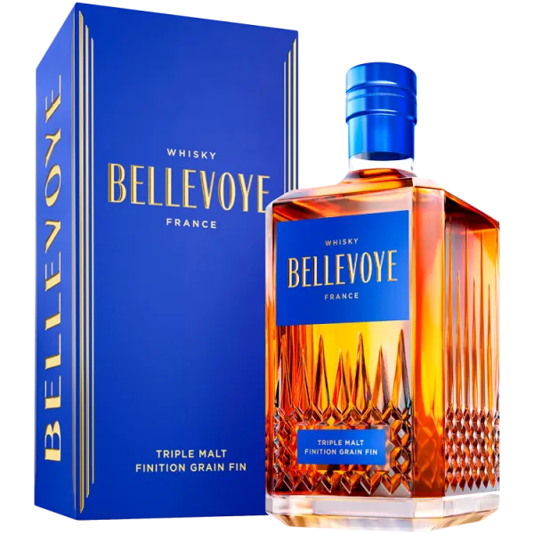 Whisky Français - Bellevoye - Bleu Finition Grain Fin - Étui