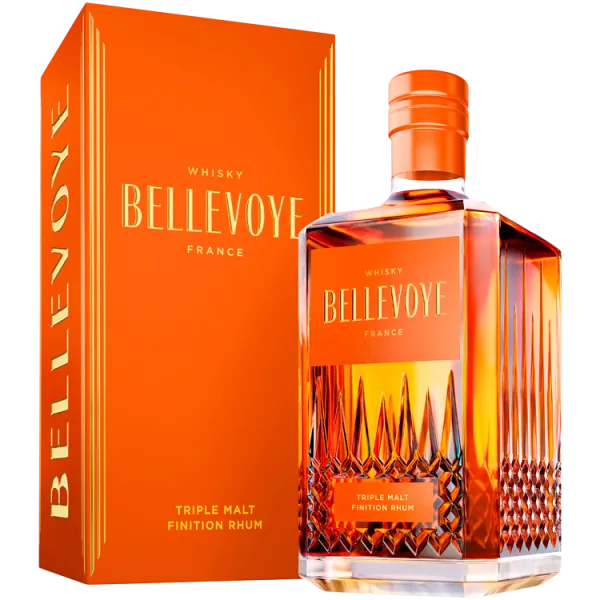 Whisky Français - Bellevoye - Orange Finition Rhum - Étui