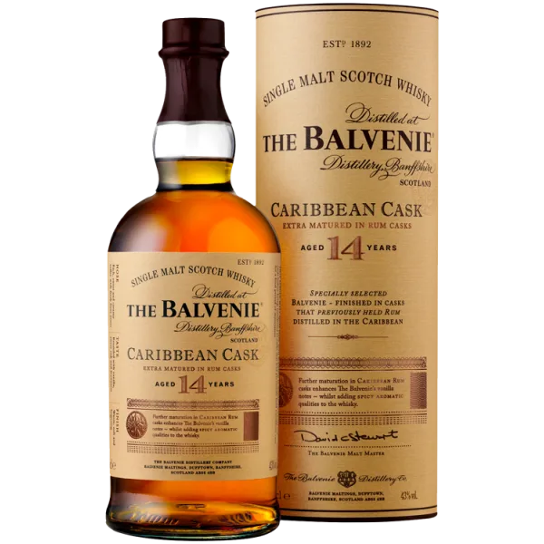 Whisky - The Balvenie - Carribean Cask 14 Ans - Étui