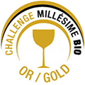 Médaille d'or Concours Challenge Millesime Bio 2026 Médaille d'or Concours Challenge Millesime Bio 2026